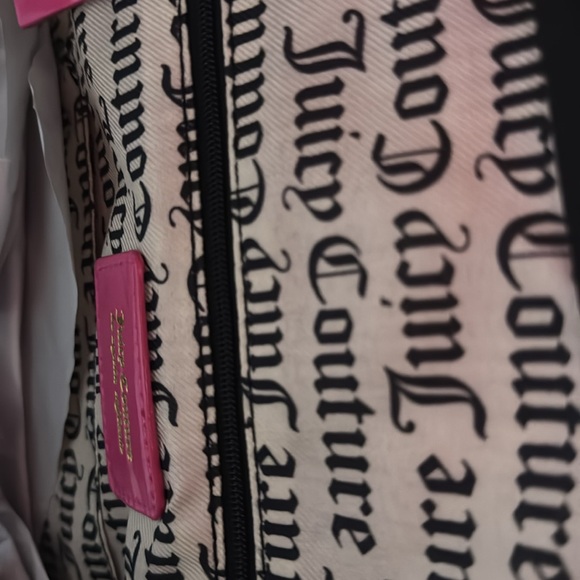 NWT: Juicy Couture Semi Charmed Dome Weekender in hot pink. - Picture 6 of 10